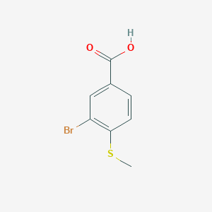 molecular formula C8H7BrO2S B2749827 3-Bromo-4-(methylsulfanyl)benzoic acid CAS No. 58123-71-0