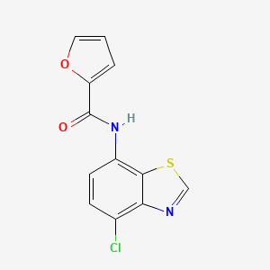 molecular formula C12H7ClN2O2S B2749925 N-(4-chloro-1,3-benzothiazol-7-yl)furan-2-carboxamide CAS No. 941918-37-2