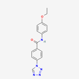 molecular formula C16H15N5O2 B2749953 N-(4-ethoxyphenyl)-4-(1H-1,2,3,4-tetrazol-1-yl)benzamide CAS No. 332352-04-2