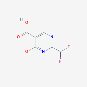 B2749960 2-(Difluoromethyl)-4-methoxypyrimidine-5-carboxylic acid CAS No. 2248269-74-9