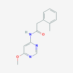 molecular formula C14H15N3O2 B2750005 N-(6-METHOXYPYRIMIDIN-4-YL)-2-(2-METHYLPHENYL)ACETAMIDE CAS No. 1396867-91-6