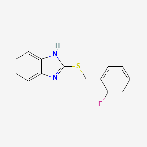 2-[(2-fluorophenyl)methylsulfanyl]-1H-benzimidazole