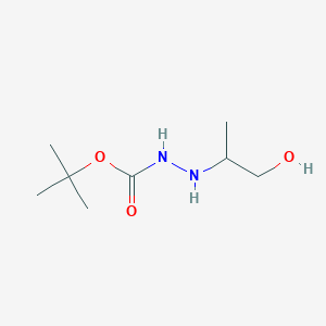 molecular formula C8H18N2O3 B2750085 Tert-butyl 2-(1-hydroxypropan-2-yl)hydrazinecarboxylate CAS No. 1785760-44-2