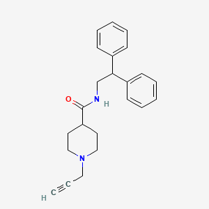 molecular formula C23H26N2O B2750092 N-(2,2-diphenylethyl)-1-(prop-2-yn-1-yl)piperidine-4-carboxamide CAS No. 1252140-02-5