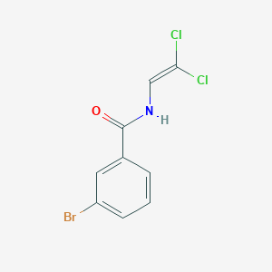 molecular formula C9H6BrCl2NO B2750202 3-bromo-N-(2,2-dichloroethenyl)benzamide CAS No. 1240527-60-9
