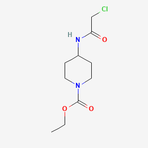 molecular formula C10H17ClN2O3 B2750205 Ethyl 4-[(chloroacetyl)amino]piperidine-1-carboxylate CAS No. 875156-97-1