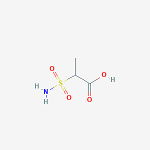 molecular formula C3H7NO4S B2750212 2-Sulfamoylpropanoic acid CAS No. 1247371-96-5