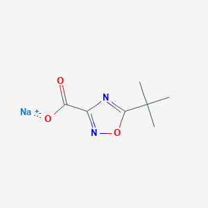 molecular formula C7H9N2NaO3 B2750232 Sodium 5-(tert-butyl)-1,2,4-oxadiazole-3-carboxylate CAS No. 158154-62-2