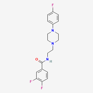 3,4-difluoro-N-(2-(4-(4-fluorophenyl)piperazin-1-yl)ethyl)benzamide