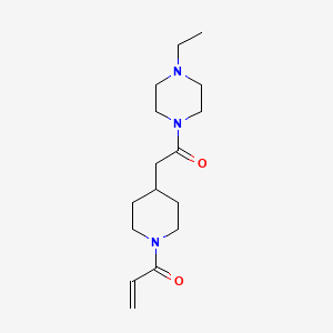 1-{4-[2-(4-Ethylpiperazin-1-yl)-2-oxoethyl]piperidin-1-yl}prop-2-en-1-one