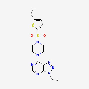 3-ethyl-7-(4-((5-ethylthiophen-2-yl)sulfonyl)piperazin-1-yl)-3H-[1,2,3]triazolo[4,5-d]pyrimidine