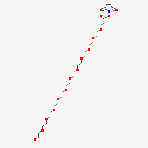molecular formula C30H55NO16 B2750305 m-PEG12-NHS ester CAS No. 174569-25-6; 2207596-93-6; 756525-94-7