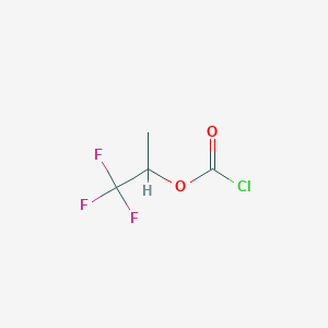 molecular formula C4H4ClF3O2 B2750344 1,1,1-Trifluoropropan-2-yl carbonochloridate CAS No. 136205-25-9