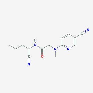 molecular formula C14H17N5O B2750354 N-(1-cyanobutyl)-2-[(5-cyanopyridin-2-yl)(methyl)amino]acetamide CAS No. 1311619-57-4