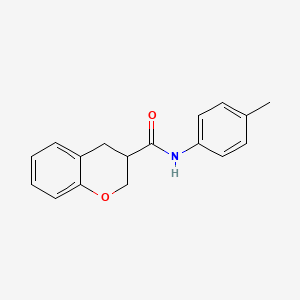 molecular formula C17H17NO2 B2750415 N-(4-methylphenyl)-3,4-dihydro-2H-1-benzopyran-3-carboxamide CAS No. 933253-19-1