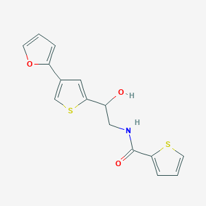 B2750422 N-[2-[4-(Furan-2-yl)thiophen-2-yl]-2-hydroxyethyl]thiophene-2-carboxamide CAS No. 2379994-75-7