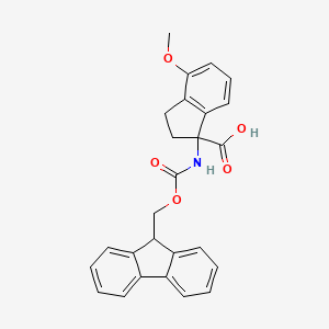 B2750545 1-({[(9H-fluoren-9-yl)methoxy]carbonyl}amino)-4-methoxy-2,3-dihydro-1H-indene-1-carboxylic acid CAS No. 2094568-26-8