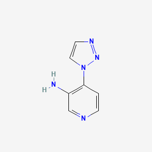molecular formula C7H7N5 B2750551 4-(1H-1,2,3-triazol-1-yl)pyridin-3-amine CAS No. 1803562-42-6