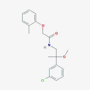 molecular formula C19H22ClNO3 B2750578 N-[2-(3-chlorophenyl)-2-methoxypropyl]-2-(2-methylphenoxy)acetamide CAS No. 1795302-28-1