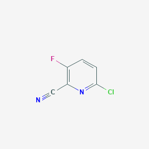 molecular formula C6H2ClFN2 B2750586 6-Chloro-3-fluoropicolinonitrile CAS No. 1207609-52-6