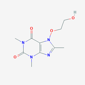 molecular formula C10H14N4O4 B027506 7-(2-Hydroxyethoxy)-1,3,8-trimethylxanthine CAS No. 19774-85-7