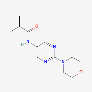 molecular formula C12H18N4O2 B2750648 N-(2-morpholinopyrimidin-5-yl)isobutyramide CAS No. 1396878-13-9