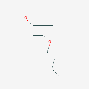 molecular formula C10H18O2 B2750681 3-Butoxy-2,2-dimethylcyclobutan-1-one CAS No. 2292-83-3