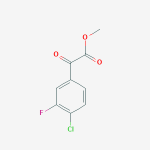 molecular formula C9H6ClFO3 B2750705 Methyl 4-chloro-3-fluorobenzoylformate CAS No. 1379361-62-2