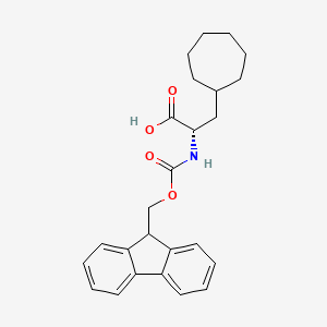 molecular formula C25H29NO4 B2750720 Fmoc-Cycloheptyl-Ala-OH CAS No. 1993342-75-8