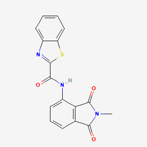 molecular formula C17H11N3O3S B2750724 N-(2-methyl-1,3-dioxoisoindolin-4-yl)benzo[d]thiazole-2-carboxamide CAS No. 683232-10-2