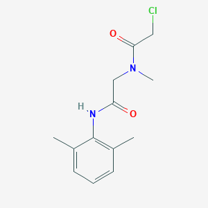 molecular formula C13H17ClN2O2 B2750776 2-chloro-N-{[(2,6-dimethylphenyl)carbamoyl]methyl}-N-methylacetamide CAS No. 929973-06-8