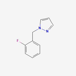 molecular formula C10H9FN2 B2750786 1-[(2-Fluorophenyl)methyl]-1h-pyrazole CAS No. 1341500-04-6