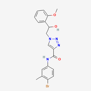 molecular formula C19H19BrN4O3 B2750856 N-(4-bromo-3-methylphenyl)-1-[2-hydroxy-2-(2-methoxyphenyl)ethyl]-1H-1,2,3-triazole-4-carboxamide CAS No. 1396798-96-1