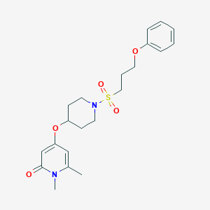 1,6-dimethyl-4-((1-((3-phenoxypropyl)sulfonyl)piperidin-4-yl)oxy)pyridin-2(1H)-one