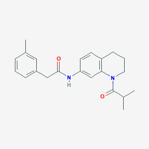 N-(1-isobutyryl-1,2,3,4-tetrahydroquinolin-7-yl)-2-(3-methylphenyl)acetamide