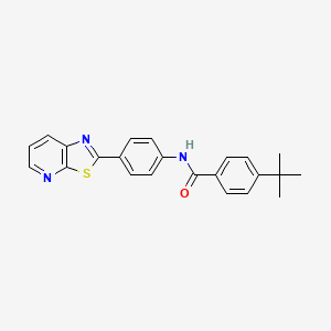 4-(tert-butyl)-N-(4-(thiazolo[5,4-b]pyridin-2-yl)phenyl)benzamide
