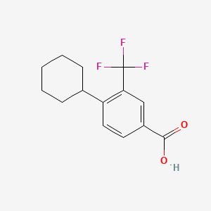 4-Cyclohexyl-3-(trifluoromethyl)benzoic acid