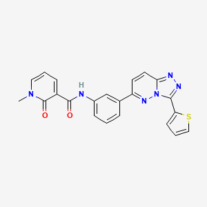 1-methyl-2-oxo-N-(3-(3-(thiophen-2-yl)-[1,2,4]triazolo[4,3-b]pyridazin-6-yl)phenyl)-1,2-dihydropyridine-3-carboxamide