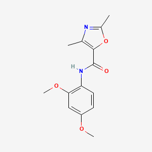 molecular formula C14H16N2O4 B2750887 N-(2,4-dimethoxyphenyl)-2,4-dimethyl-1,3-oxazole-5-carboxamide CAS No. 862829-30-9