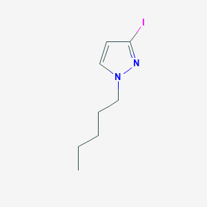 molecular formula C8H13IN2 B2750888 3-iodo-1-pentyl-1h-pyrazole CAS No. 1506619-07-3