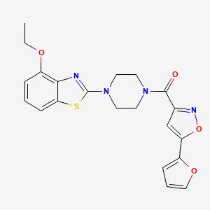 (4-(4-Ethoxybenzo[d]thiazol-2-yl)piperazin-1-yl)(5-(furan-2-yl)isoxazol-3-yl)methanone