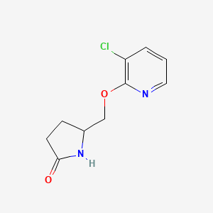 5-{[(3-Chloropyridin-2-yl)oxy]methyl}pyrrolidin-2-one