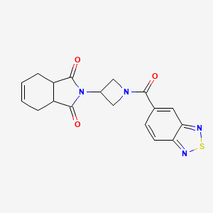 2-(1-(benzo[c][1,2,5]thiadiazole-5-carbonyl)azetidin-3-yl)-3a,4,7,7a-tetrahydro-1H-isoindole-1,3(2H)-dione