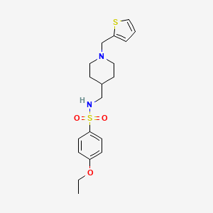 4-ethoxy-N-((1-(thiophen-2-ylmethyl)piperidin-4-yl)methyl)benzenesulfonamide