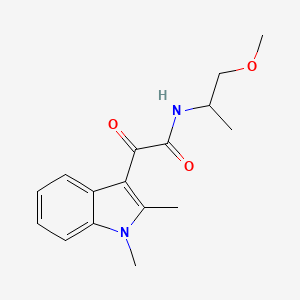 2-(1,2-dimethyl-1H-indol-3-yl)-N-(1-methoxypropan-2-yl)-2-oxoacetamide