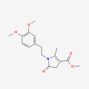 methyl 1-[2-(3,4-dimethoxyphenyl)ethyl]-2-methyl-5-oxo-4,5-dihydro-1H-pyrrole-3-carboxylate