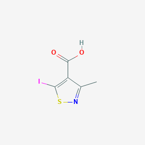 molecular formula C5H4INO2S B2750947 5-Iodo-3-methylisothiazole-4-carboxylic acid CAS No. 1383546-18-6