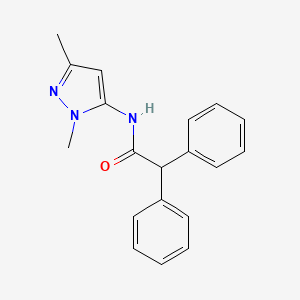 molecular formula C19H19N3O B2750948 N-(1,3-dimethyl-1H-pyrazol-5-yl)-2,2-diphenylacetamide CAS No. 1018002-51-1