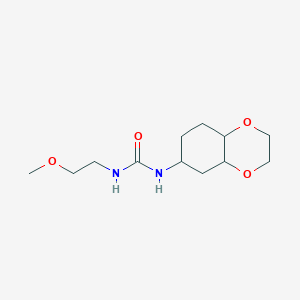 molecular formula C12H22N2O4 B2750956 1-(2-Methoxyethyl)-3-(octahydrobenzo[b][1,4]dioxin-6-yl)urea CAS No. 1902927-10-9