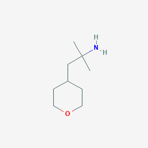 molecular formula C9H19NO B2750958 2-Methyl-1-(oxan-4-yl)propan-2-amine CAS No. 1247781-91-4